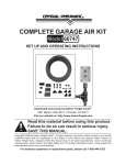 Central Pneumatic Air Cleaner 66747 User's Manual