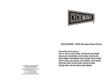 Cecilware KS218-2DB User's Manual