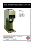 Cecilware JAVA 2-QB-D User's Manual