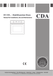 CDA SV 210 User's Manual