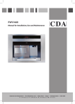 CDA FWV460 User's Manual