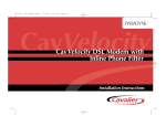 Cavalier Modem 6381 User's Manual