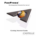 Castelle FaxPress User's Manual