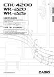 Casio WK225 User's Manual