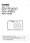 Casio QV-R80 User's Manual