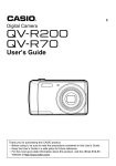 Casio QV-R200 User's Manual