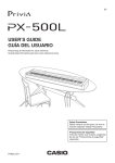 Casio PX500L User's Manual