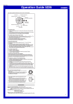 Casio MA1101-EA User's Manual
