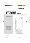 Casio IT-600 User's Manual