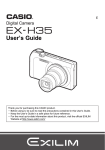 Casio EX-H35 User's Manual