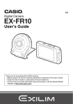 Casio EX-FR10 Owner's Manual