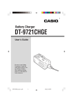 Casio DT-9721CHGE User's Manual