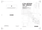 Casio CTK6000 User's Manual