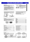 Casio Watch 3223 User's Manual
