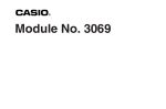 Casio CASIO WATCH 3069 User's Manual