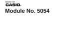 Casio 5054 User's Manual