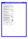 Casio Analog(MAF) MA1104-EA User's Manual
