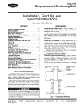 Carrier Compressor and Condensing Unit User's Manual