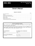 Carrier 38/40GVC Owner's Manual