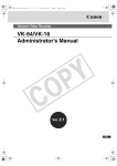 Canon VK-64 v2.1 Owner's Manual