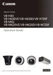 Canon VB-H630D Owner's Manual