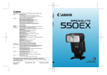 Canon SPEEDLIGHT 550EX User's Manual