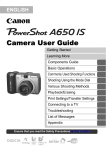 Canon A650 User's Manual