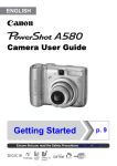 Canon PowerShot A580 User's Manual