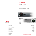 Canon LV-7265 Projectors Brochure
