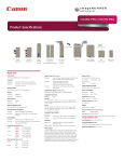 Canon C9270 Specification Sheet