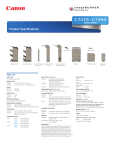 Canon C7260 Specification Sheet