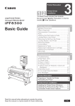 Canon imagePROGRAF iPF8300 Basic Guide
