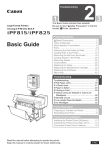 Canon iPF815 Basic Guide