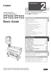 Canon iPF750 Basic Guide