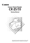 Canon CR-25 Owner's Manual