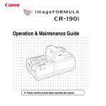 Canon CR-190i Owner's Manual