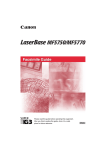 Canon ImageCLASS MF5750 User's Manual