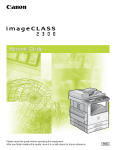 Canon imageCLASS 2300N Network Guide