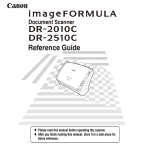 Canon DR-2510C User's Manual