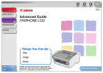 Canon FAXPHONE L120 Fax Guide