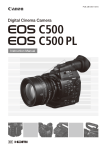 Canon C500 Instruction Manual