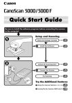 Canon CanoScan 3000ex Quick Start Manual