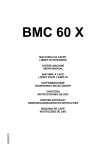 Candy BMC 60 X User's Manual