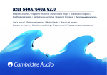 Cambridge Audio Azur 640A User's Manual