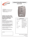 Califone RC300 User's Manual