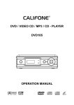 Califone DVD105 User's Manual