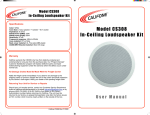 Califone CS308 User's Manual