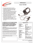Califone 4100 User's Manual