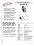 Califone 3066 User's Manual