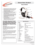 Califone 2964AV User's Manual